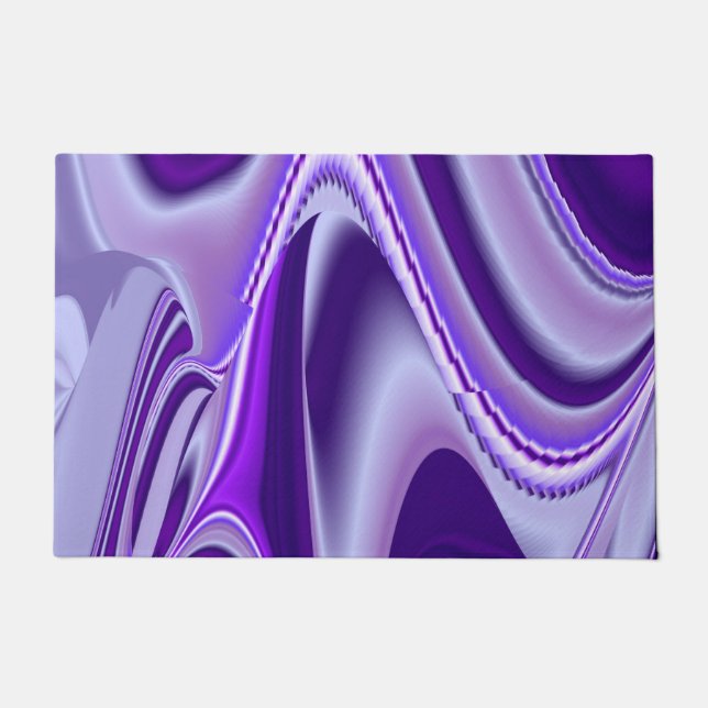 Purple Flower Rainbow Dreams Doormat (Front)