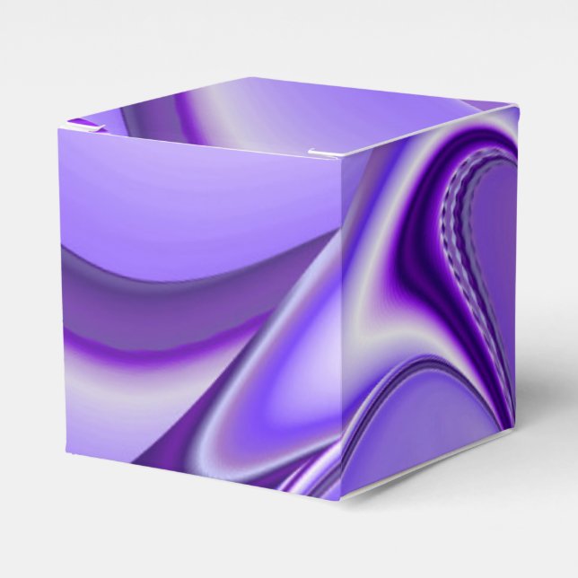 Purple Flower Rainbow Dreams Favor Box (Front Side)