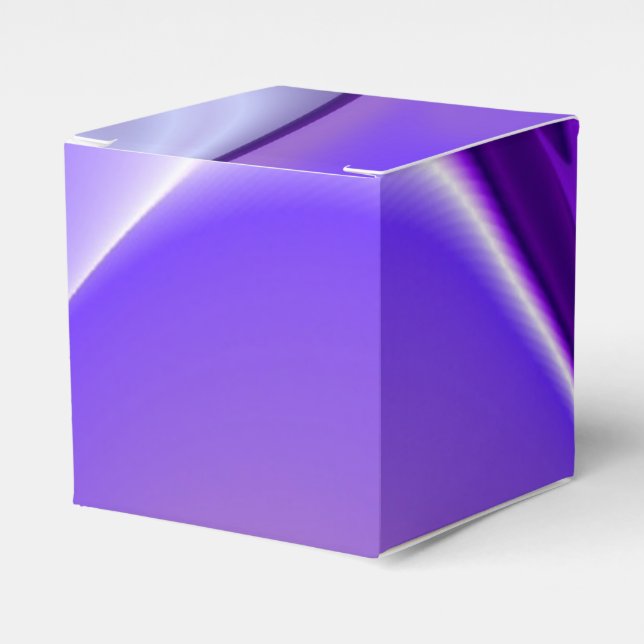 Purple Flower Rainbow Dreams Favor Box (Front Side)