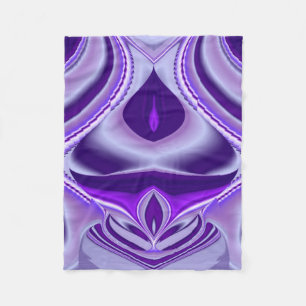 Purple Flower Rainbow Dreams Fleece Blanket