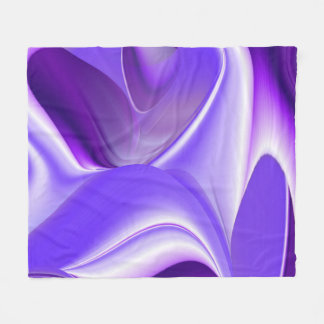 Purple Flower Rainbow Dreams Fleece Blanket