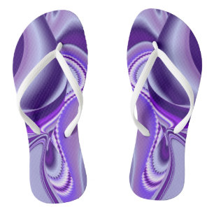 Purple Flower Rainbow Dreams Flip Flops