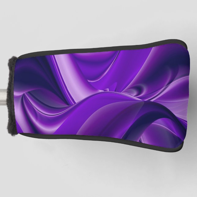 Purple Flower Rainbow Dreams Golf Head Cover (Front)