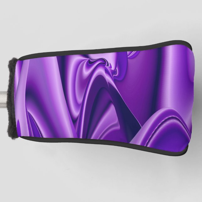 Purple Flower Rainbow Dreams Golf Head Cover (Front)
