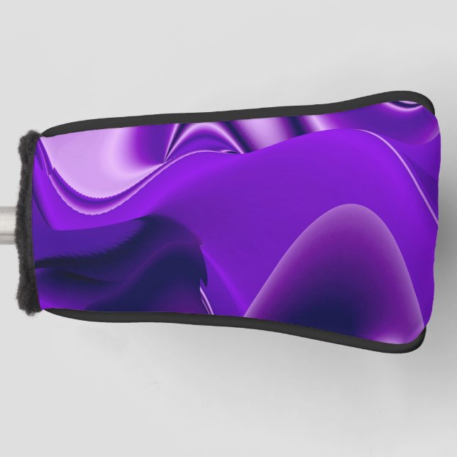 Purple Flower Rainbow Dreams Golf Head Cover (Front)