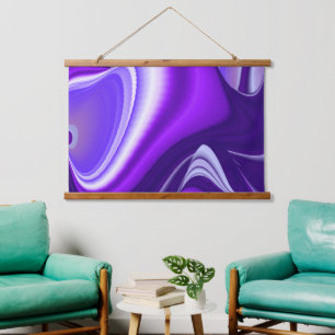 Purple Flower Rainbow Dreams Hanging Tapestry