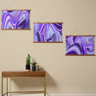 Purple Flower Rainbow Dreams Hanging Tapestry