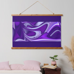 Purple Flower Rainbow Dreams Hanging Tapestry