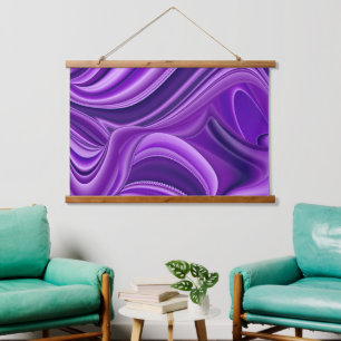 Purple Flower Rainbow Dreams Hanging Tapestry