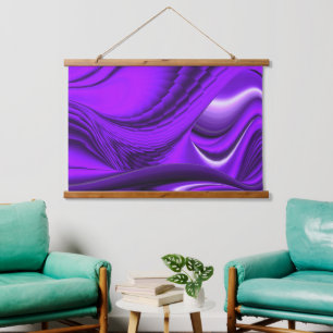 Purple Flower Rainbow Dreams Hanging Tapestry