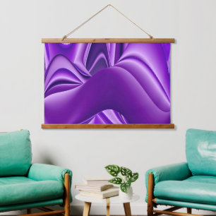 Purple Flower Rainbow Dreams Hanging Tapestry