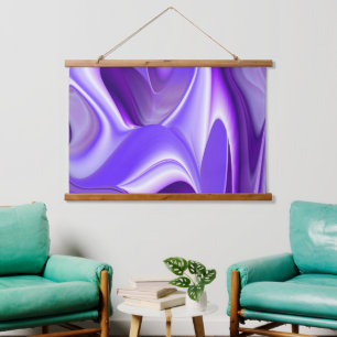 Purple Flower Rainbow Dreams Hanging Tapestry