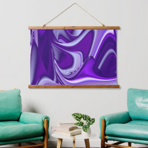 Purple Flower Rainbow Dreams Hanging Tapestry
