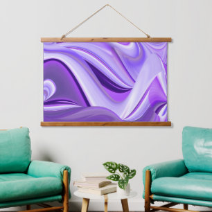 Purple Flower Rainbow Dreams Hanging Tapestry