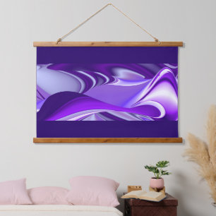 Purple Flower Rainbow Dreams Hanging Tapestry