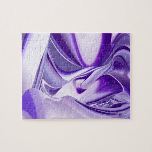 Purple Flower Rainbow Dreams Jigsaw Puzzle