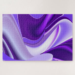 Purple Flower Rainbow Dreams Jigsaw Puzzle