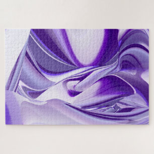 Purple Flower Rainbow Dreams Jigsaw Puzzle