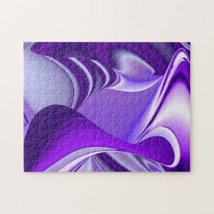 Purple Flower Rainbow Dreams Jigsaw Puzzle