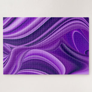Purple Flower Rainbow Dreams Jigsaw Puzzle