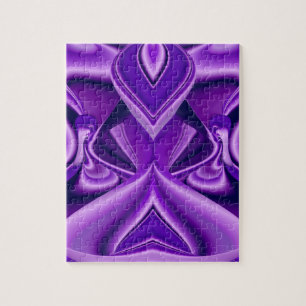 Purple Flower Rainbow Dreams Jigsaw Puzzle