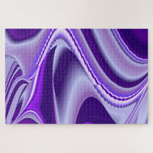 Purple Flower Rainbow Dreams Jigsaw Puzzle