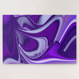 Purple Flower Rainbow Dreams Jigsaw Puzzle