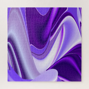 Purple Flower Rainbow Dreams Jigsaw Puzzle
