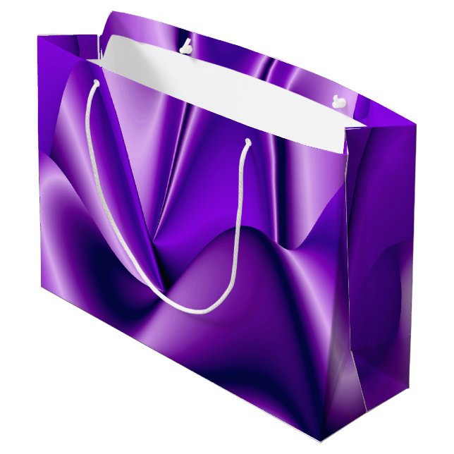 Purple Flower Rainbow Dreams Large Gift Bag (Back Angled)