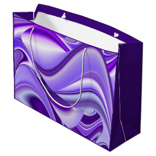 Purple Flower Rainbow Dreams Large Gift Bag