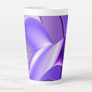 Purple Flower Rainbow Dreams Latte Mug