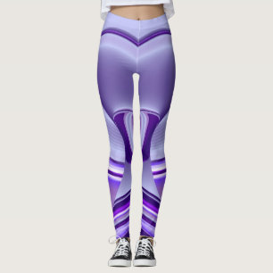 Purple Flower Rainbow Dreams Leggings