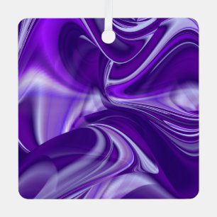 Purple Flower Rainbow Dreams Metal Ornament