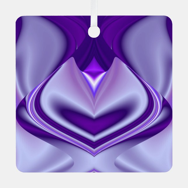 Purple Flower Rainbow Dreams Metal Ornament (Front)