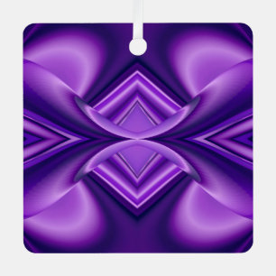 Purple Flower Rainbow Dreams Metal Ornament