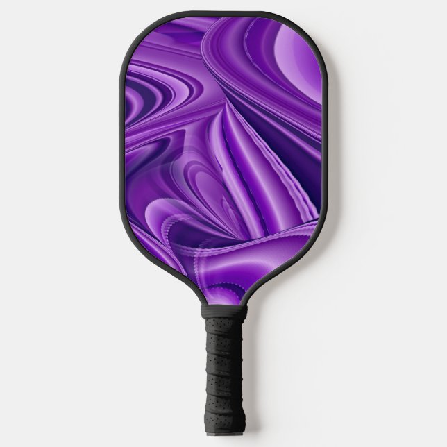 Purple Flower Rainbow Dreams Pickleball Paddle (Front)