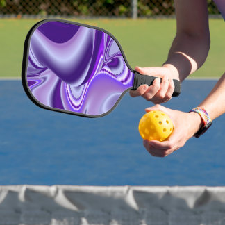 Purple Flower Rainbow Dreams Pickleball Paddle