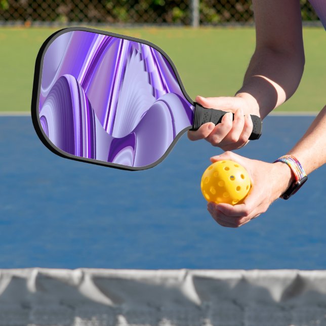 Purple Flower Rainbow Dreams Pickleball Paddle (Insitu)