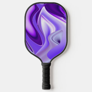 Purple Flower Rainbow Dreams Pickleball Paddle