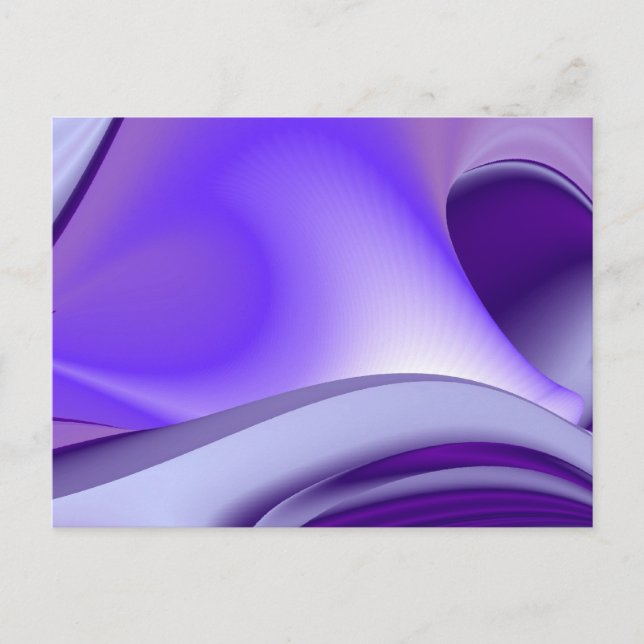 Purple Flower Rainbow Dreams Postcard (Front)