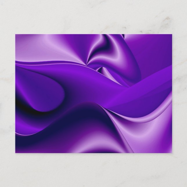 Purple Flower Rainbow Dreams Postcard (Front)
