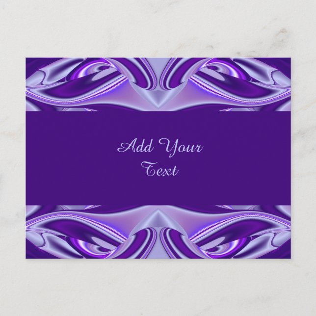 Purple Flower Rainbow Dreams Postcard (Front)