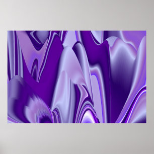 Purple Flower Rainbow Dreams Poster