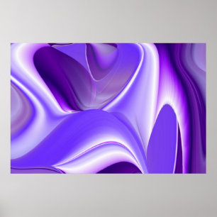 Purple Flower Rainbow Dreams Poster