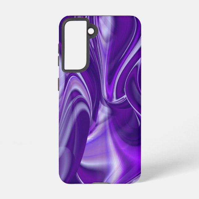 Purple Flower Rainbow Dreams Samsung Galaxy S21 Case (Back)