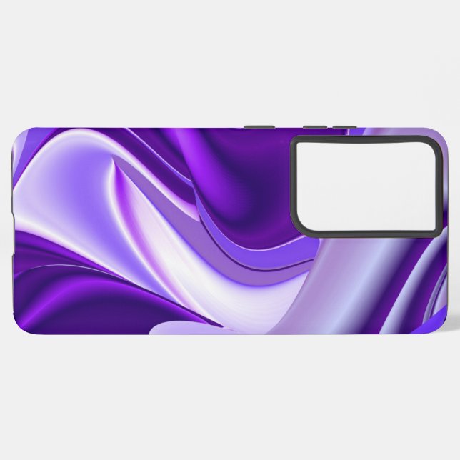 Purple Flower Rainbow Dreams Samsung Galaxy S21 Ultra Case (Left Side)