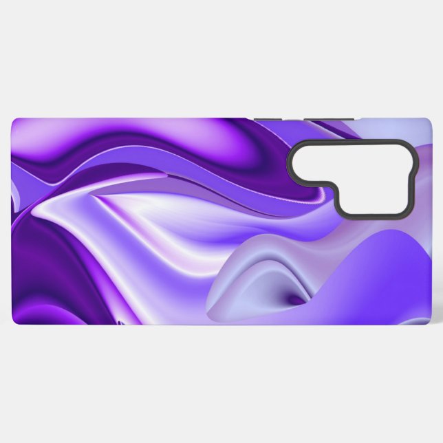 Purple Flower Rainbow Dreams Samsung Galaxy S22 Ultra Case (Back Horizontal)