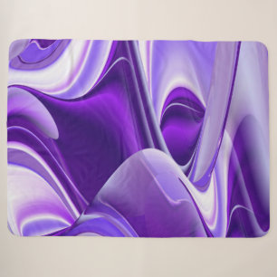 Purple Flower Rainbow Dreams Sherpa Blanket