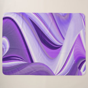 Purple Flower Rainbow Dreams Sherpa Blanket