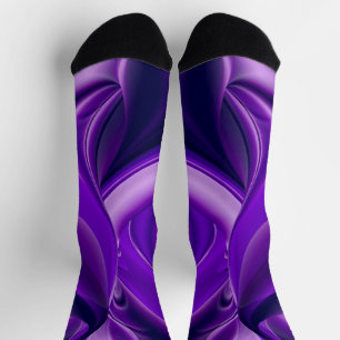 Purple Flower Rainbow Dreams Socks